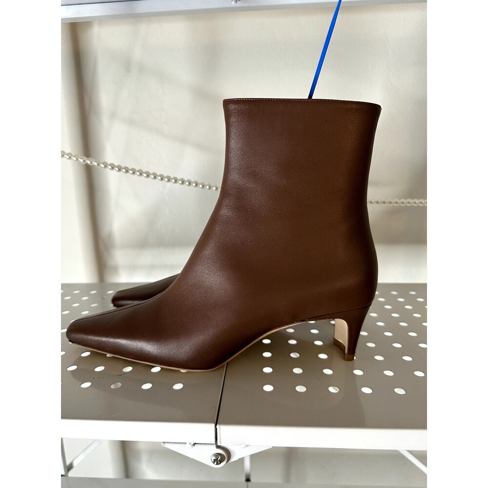 STAUD Wally Ankle boots in brown leather (Size: 40)